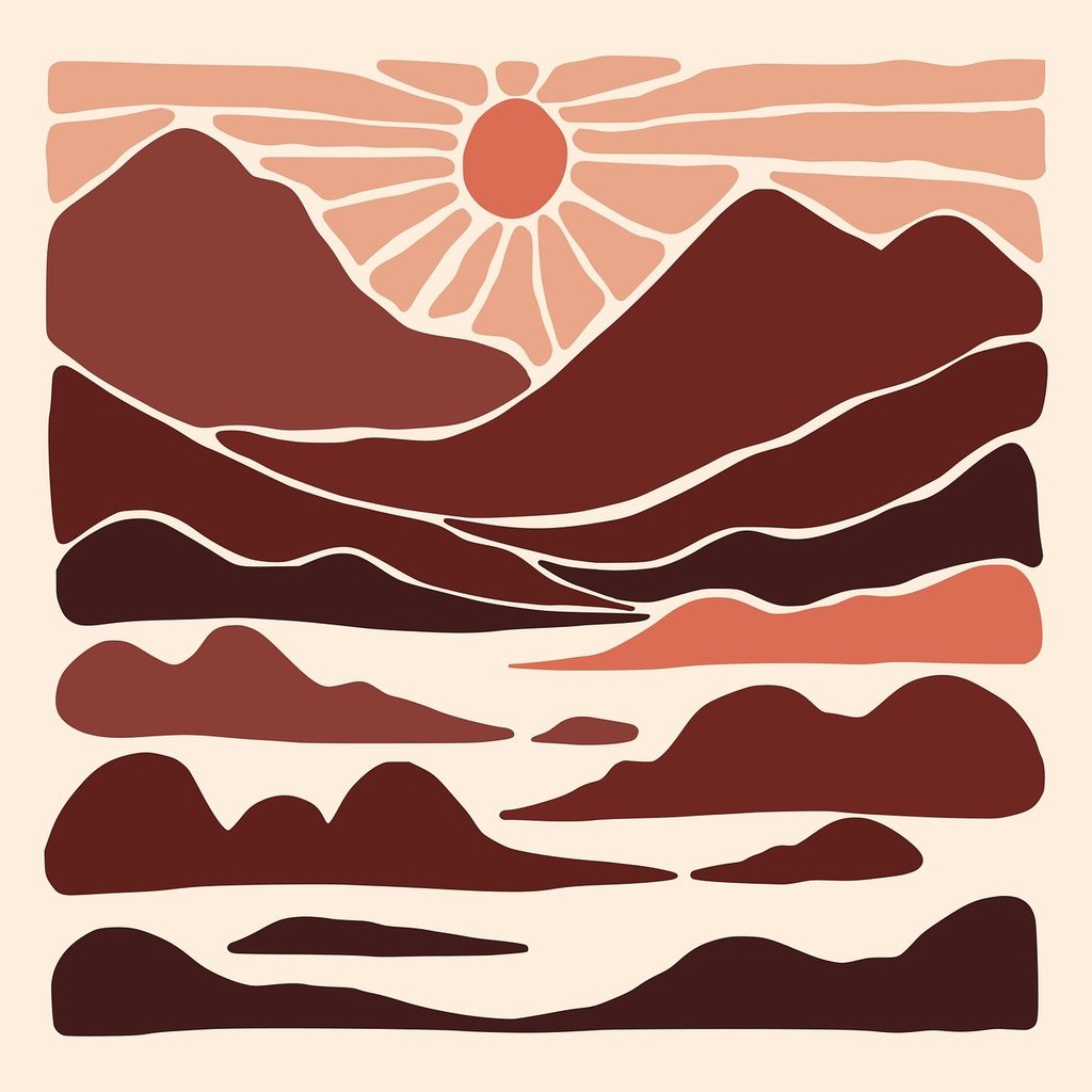 Un paysage de montagne ensoleillé sur une mer de nuages