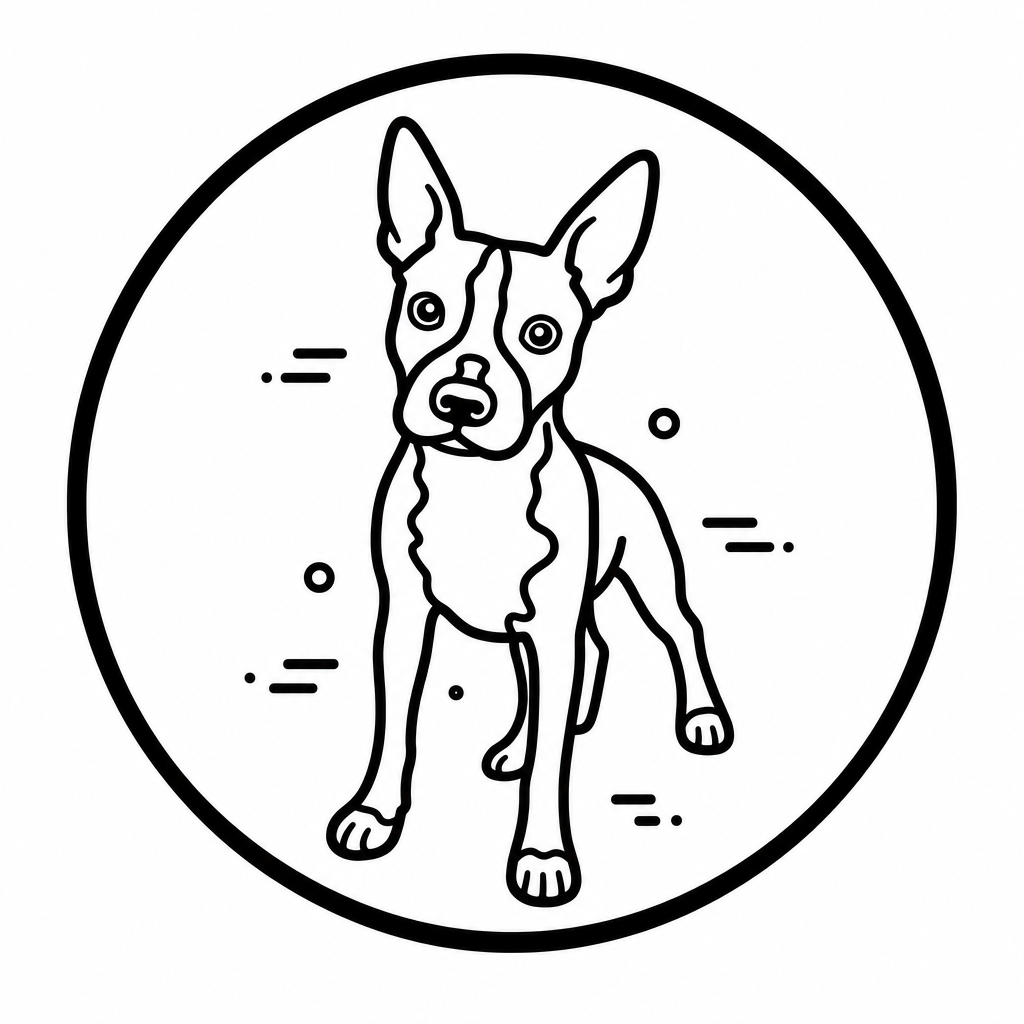 a dog with big pointy ears