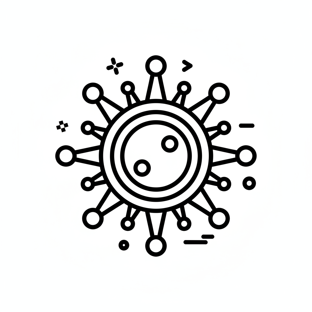 icon representing a virus