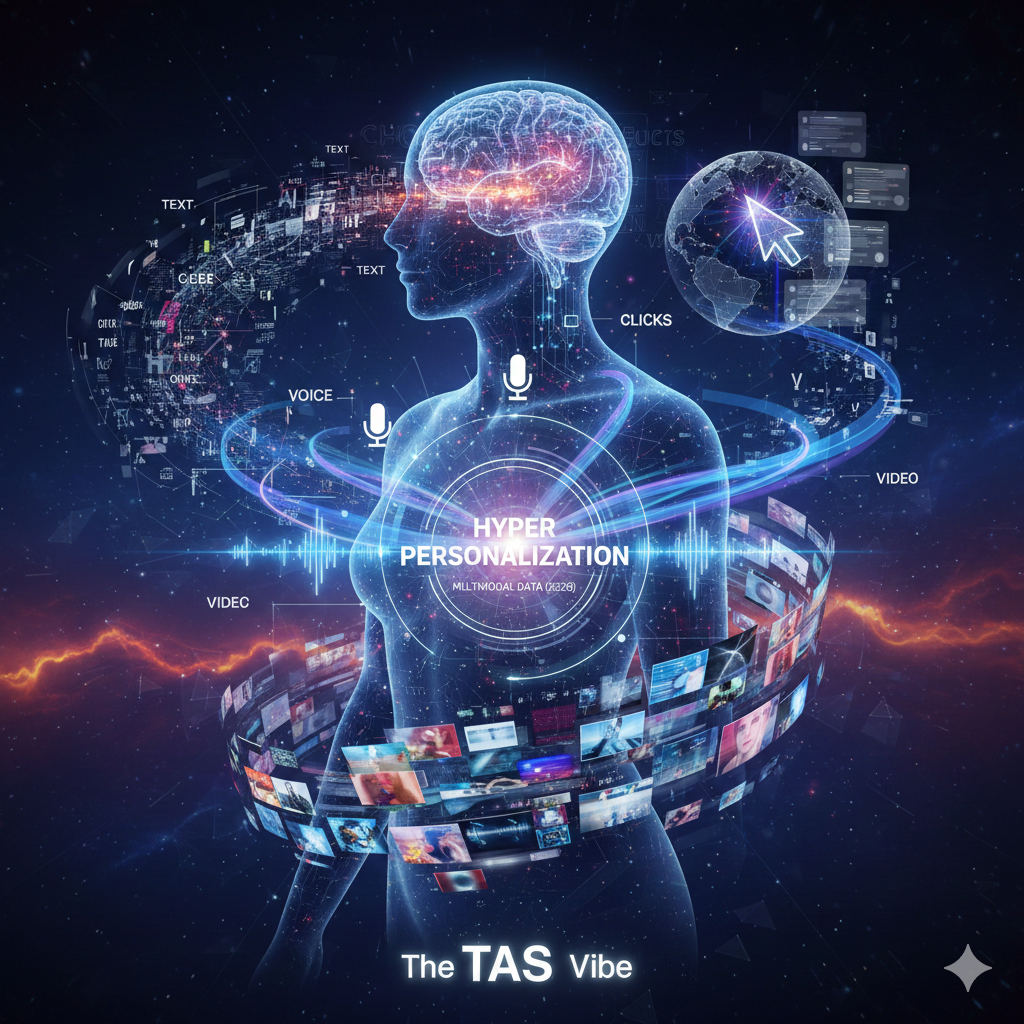 Hyper Personalization Using Multimodal Data (Text + Clicks + Voice + Video) in 2026