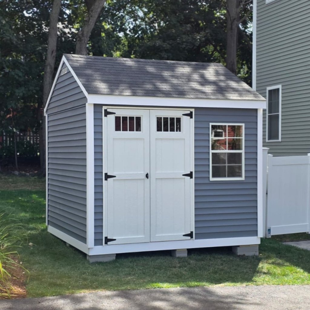 10x10 custom garden shed built on-site in Pembroke, MA by Imperial Custom Sheds