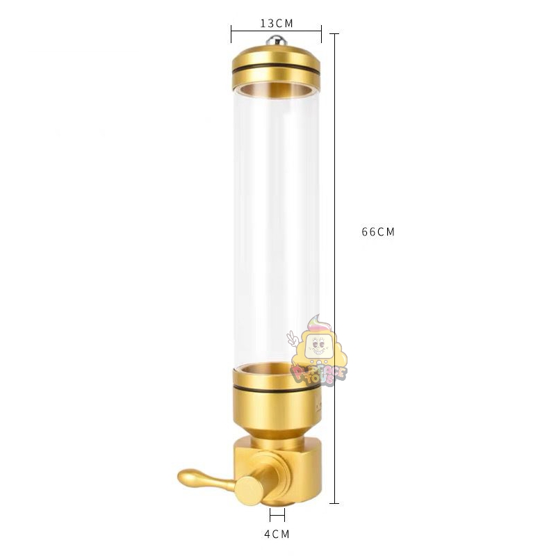 sewa wall mounted snack / biji kopi dispenser gold