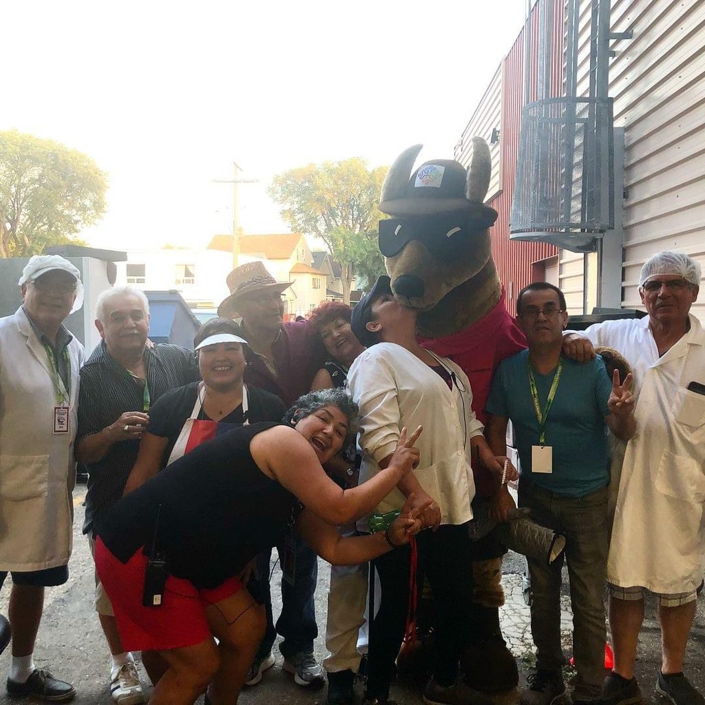 a group of people posing for a picture