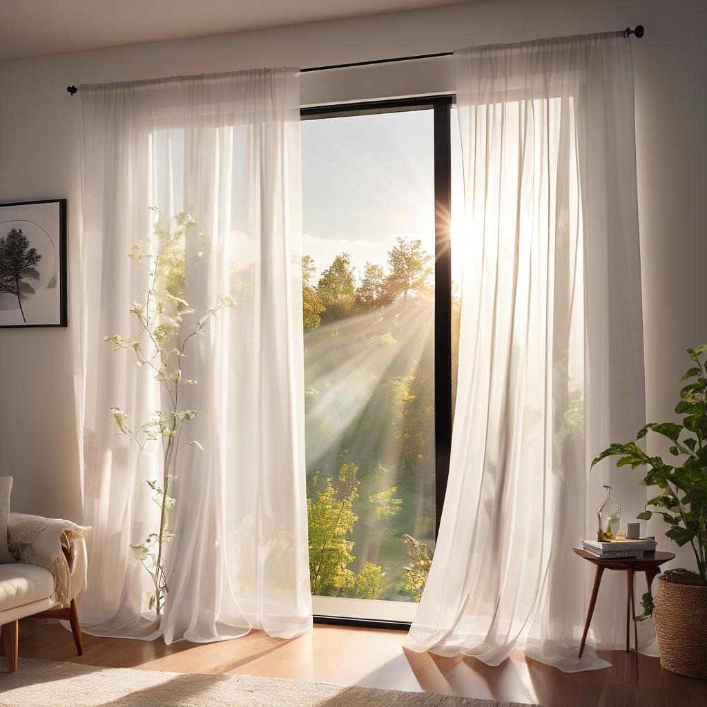 Dieninės užuolaidos ant lango