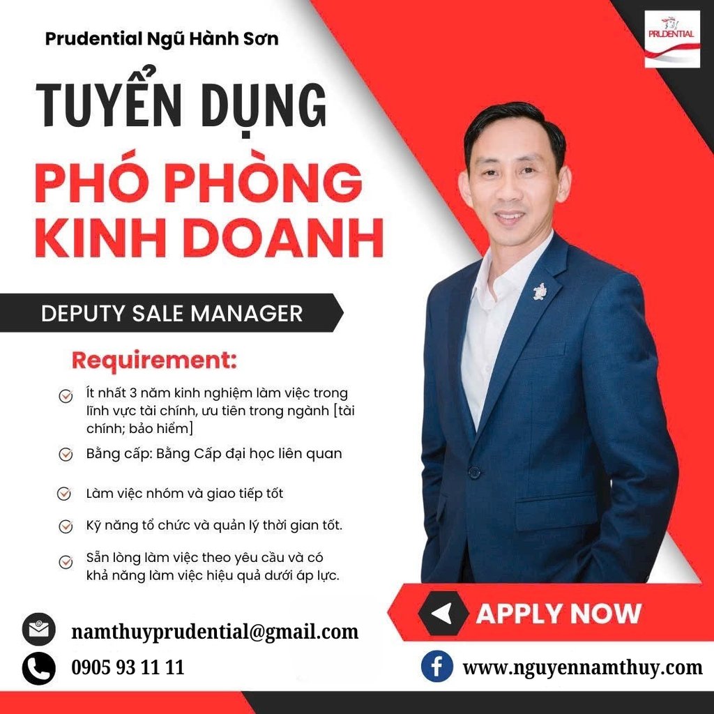 Tuyển dụng phó phòng kinh doanh – Cơ hội cho quản lý tiềm năng