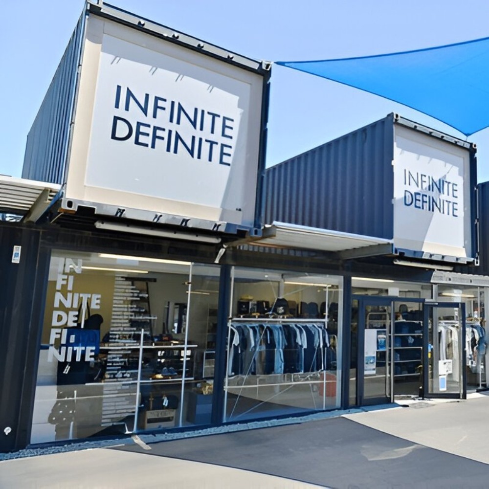 Retail usage of shipping container