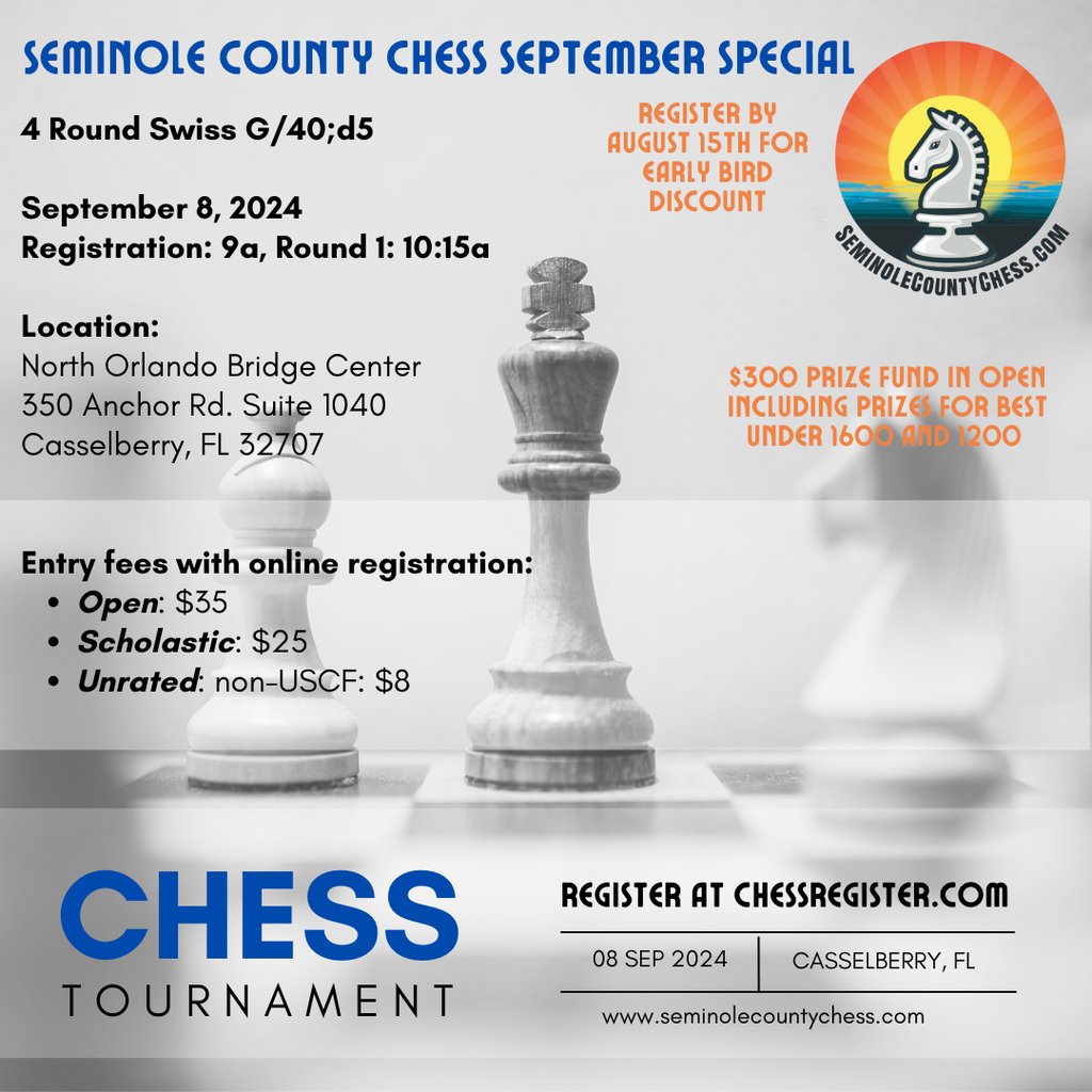 September Tournament Flyer