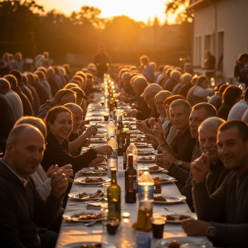 Groupe de personne assise autour d'une table