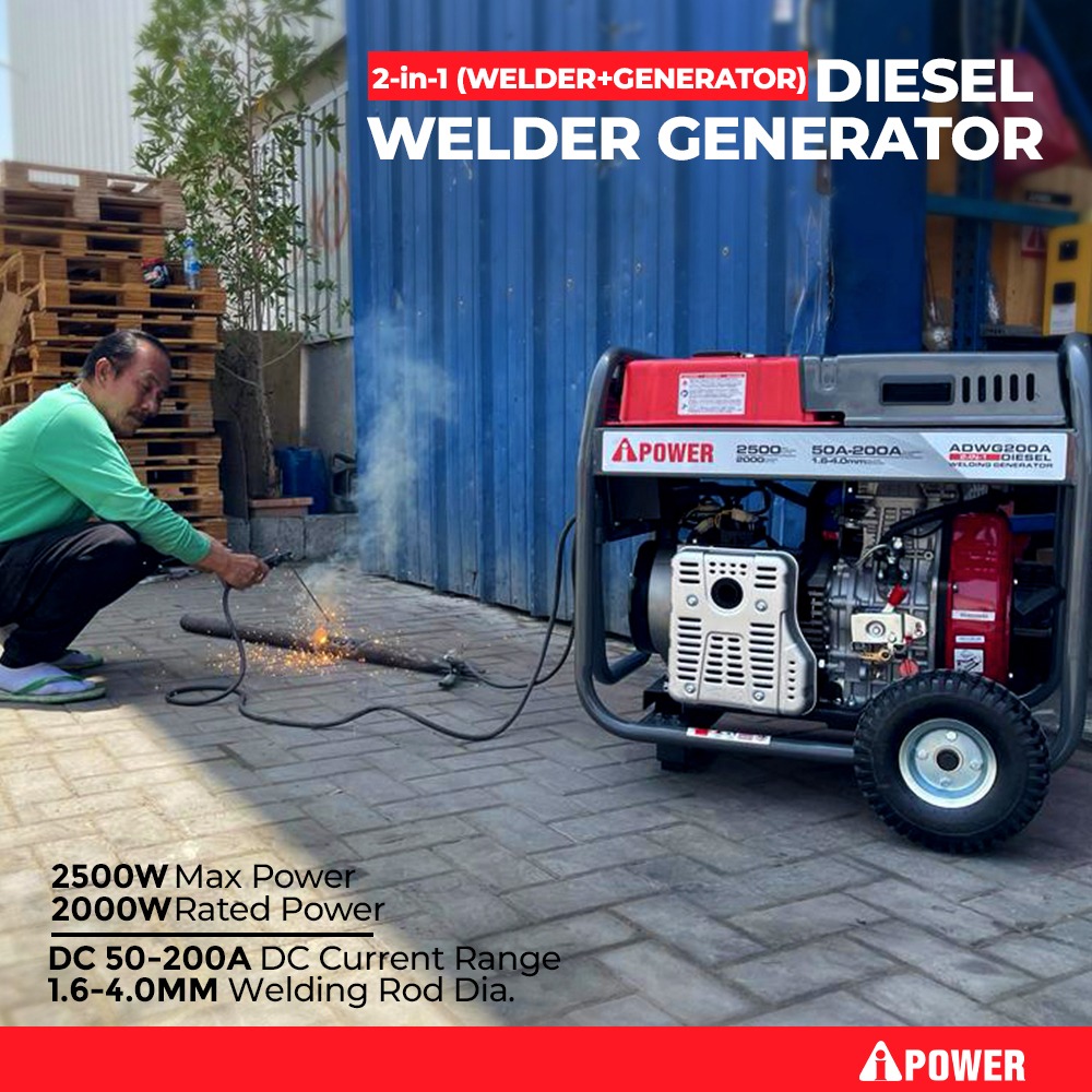 Multi-Function Welding Generator - Combines welding capability with electrical power generation.
