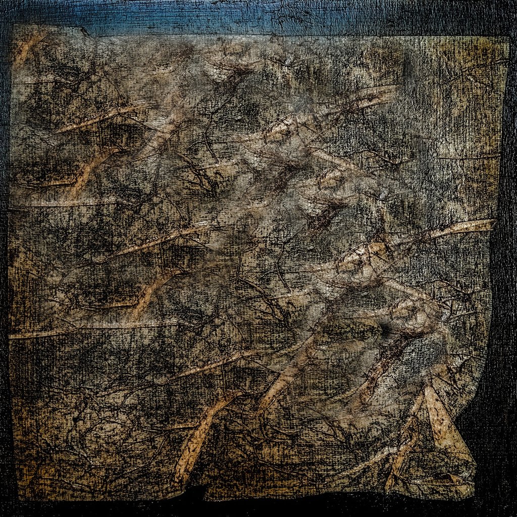 Mixed media abstract art. Textures Laurence Moracchini Ditchling Studio.