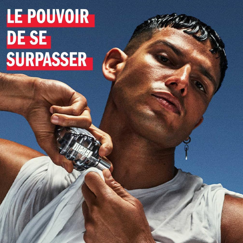 visage homme avec parfum
