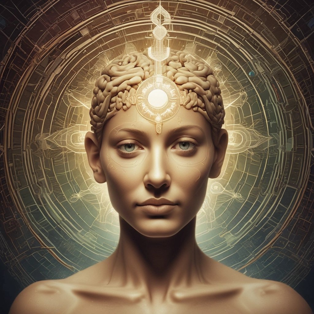 a woman integrating vast knowledge 