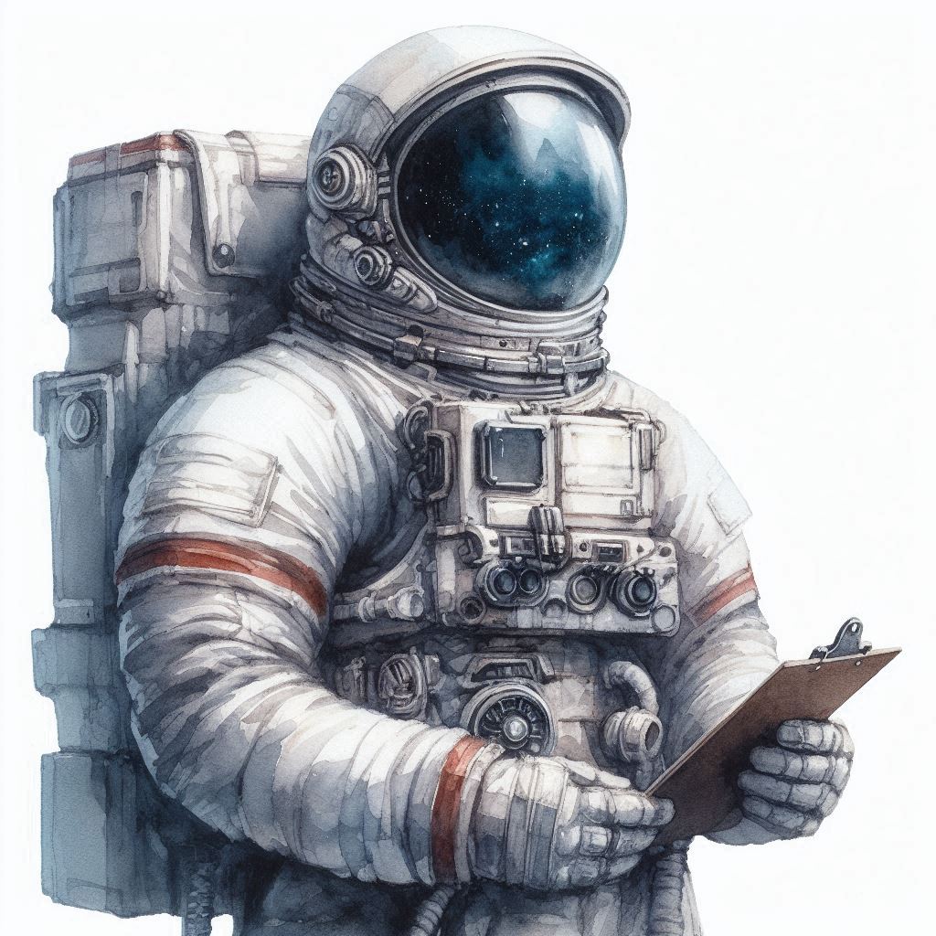 White Void Spaceman | simcaart.com