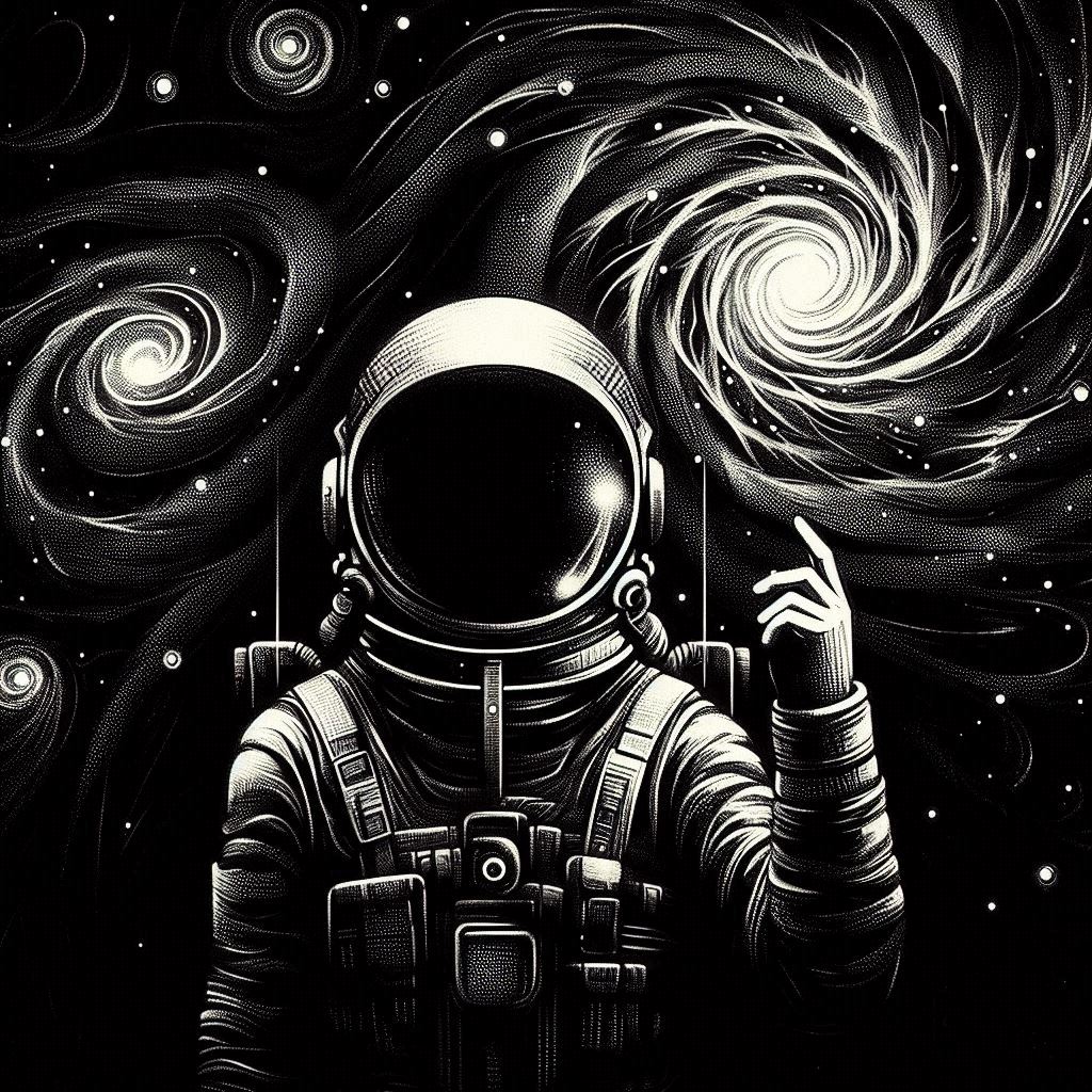 Astronaut | Monochrome | simcaart.com