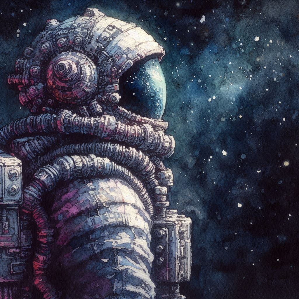 Astronaut | side-view portrait | simcaart