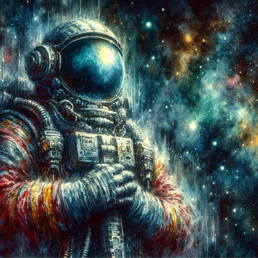Astronaut | Cosmic art | simcaart.com