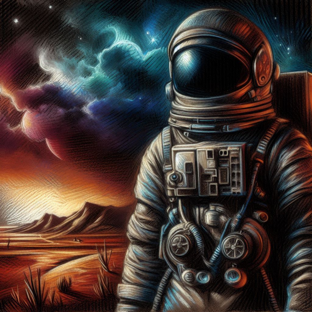 Astronaut art | simcaart.com