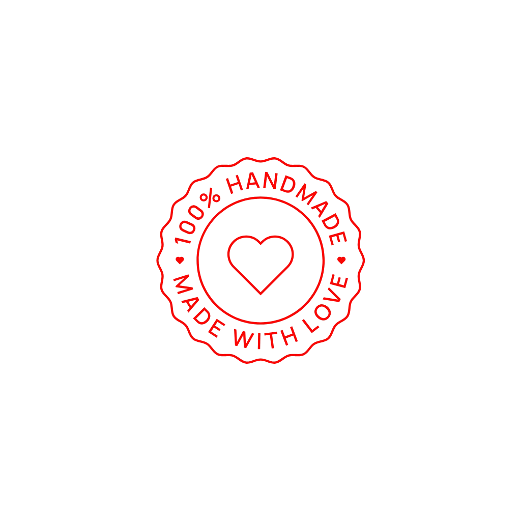 Fait main logo avec amour