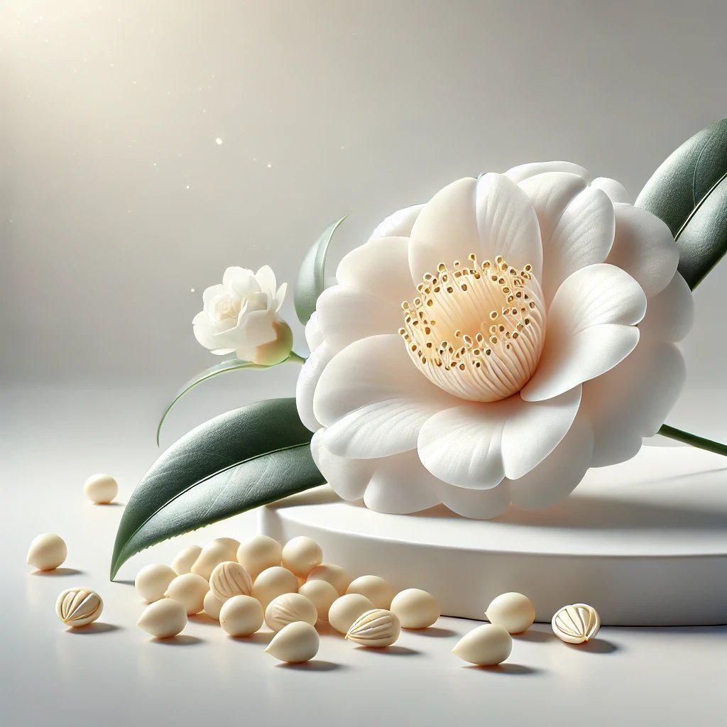 Huile de camélia naturel pour hydratation, anti-âge et protection de la peau