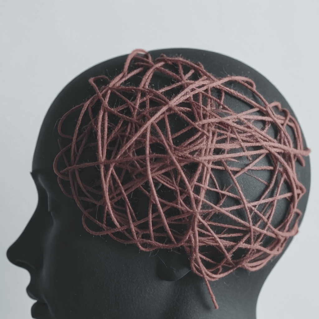 a head of a mannequine of a head of a woman