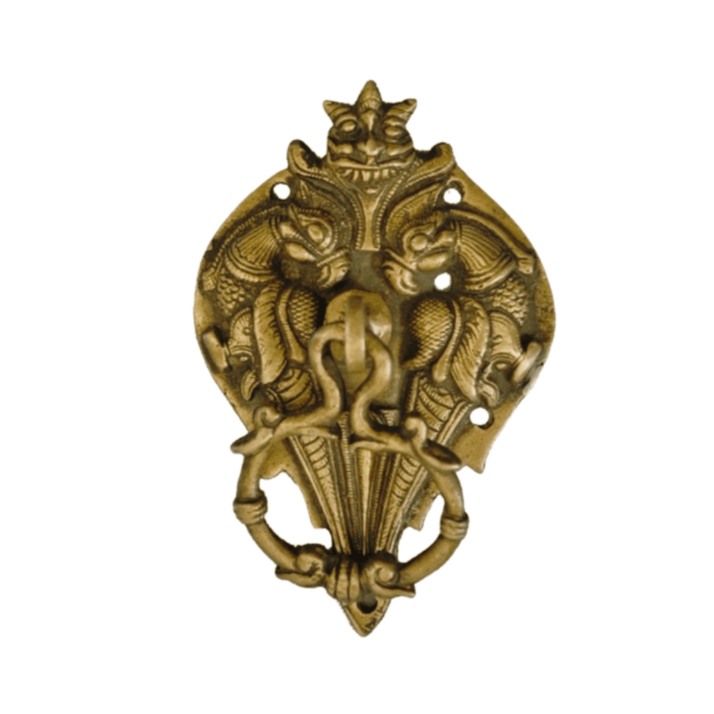 a decorative gold - plated metal wall hanging ornament