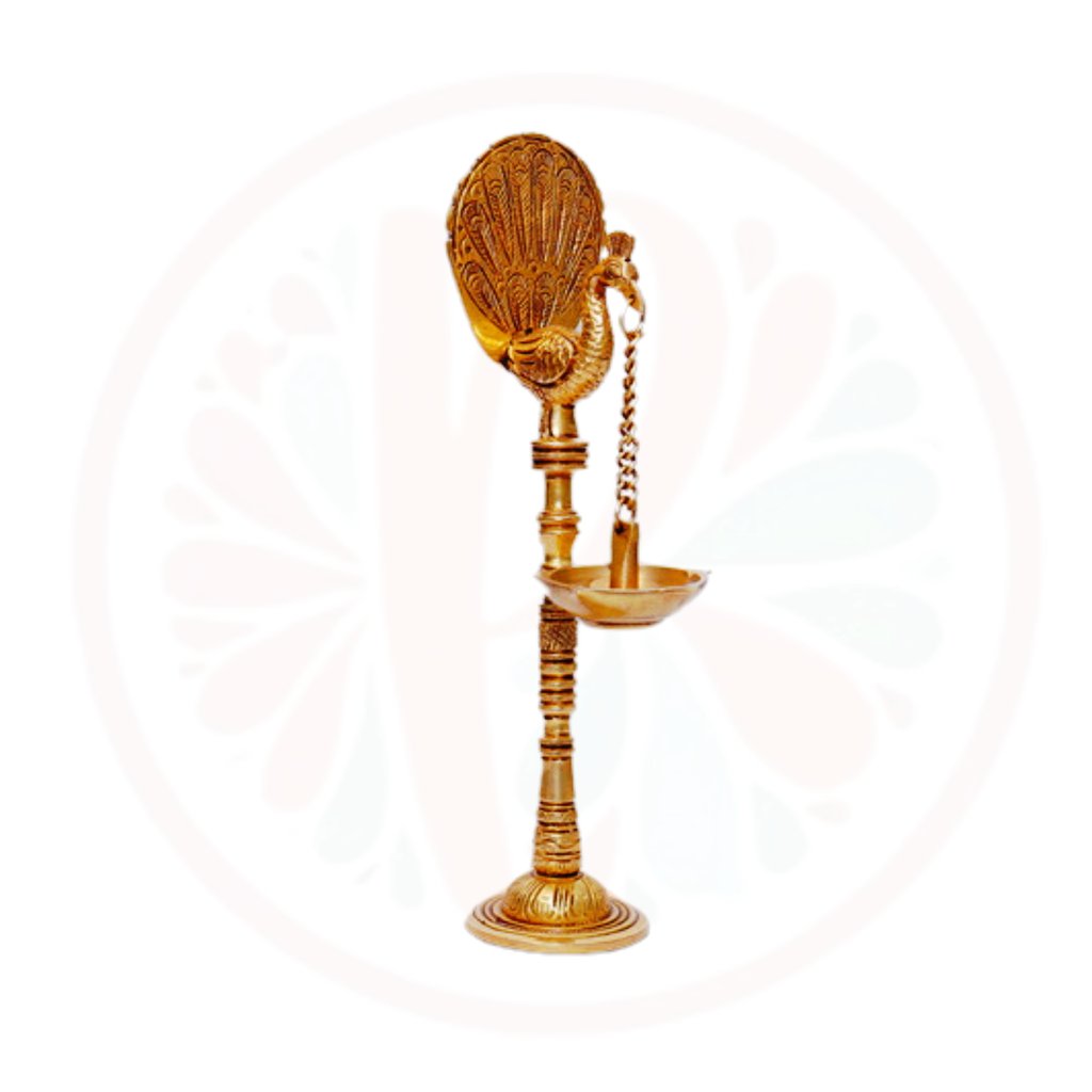 a gold plated brass plated candle holder with a shell shell shell