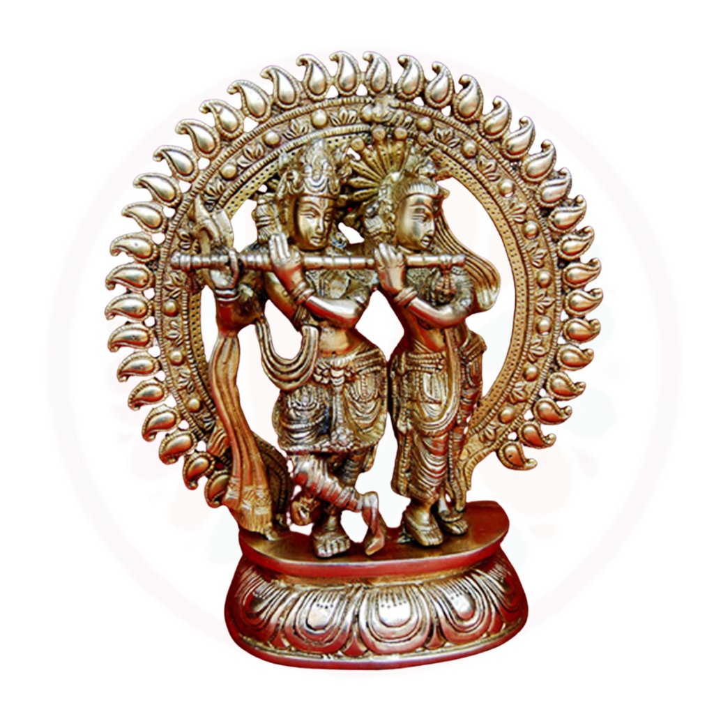 Vintage Style Radha Krishna Idol