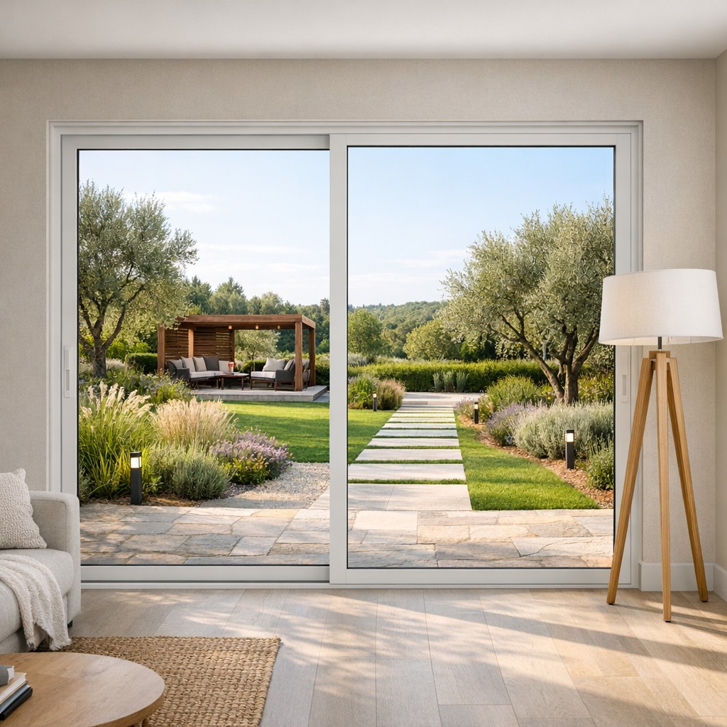 Porta elevadora em habitação de luxo