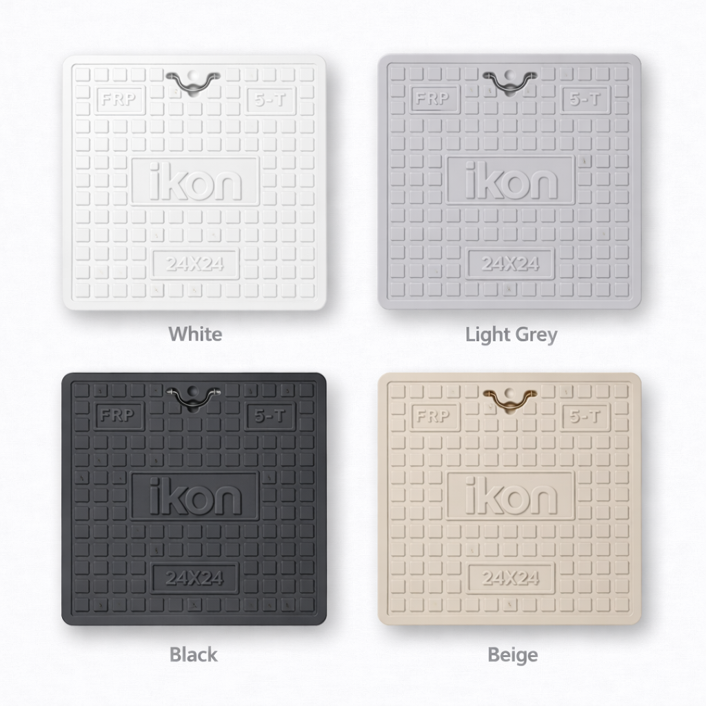 Different color of IKON FRP manhole covers available