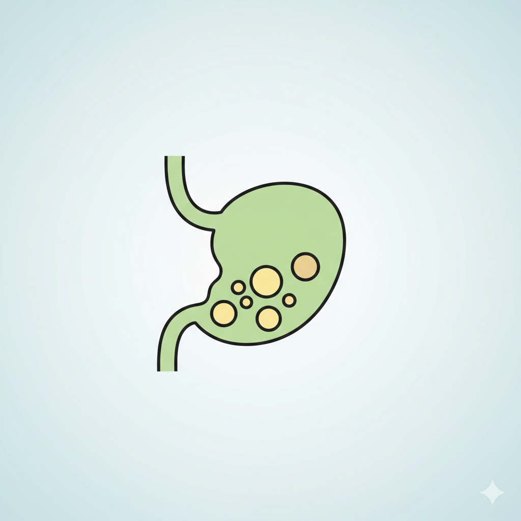 وجود حصوات بالمرارة