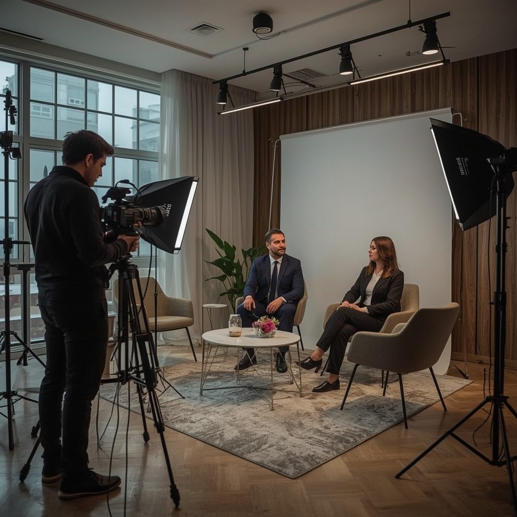 Produção de vídeos corporativos em Braga com qualidade profissional e foco empresarial