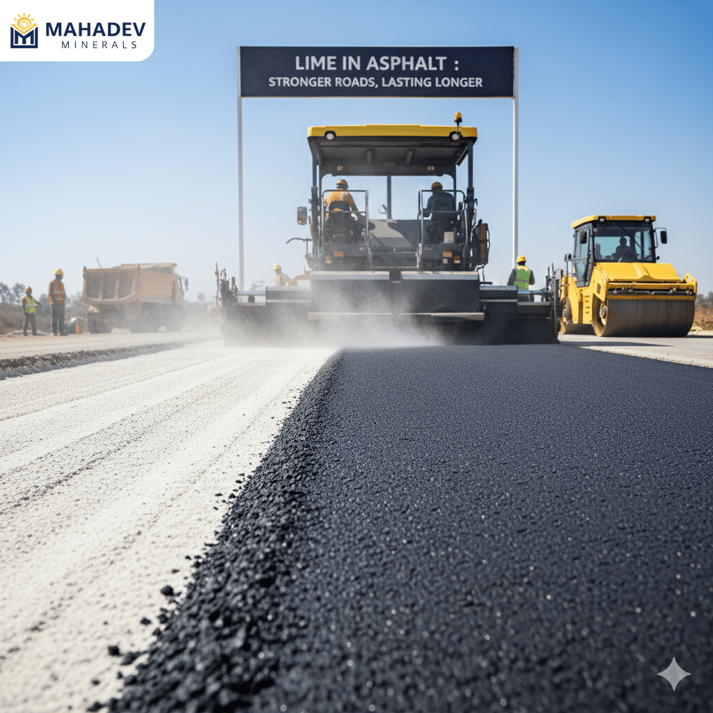 lime powder in asphalt