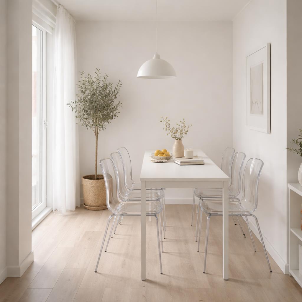 Modway Casper Modern Acrylic Stacking Kitchen and Dining Room Arm Chair