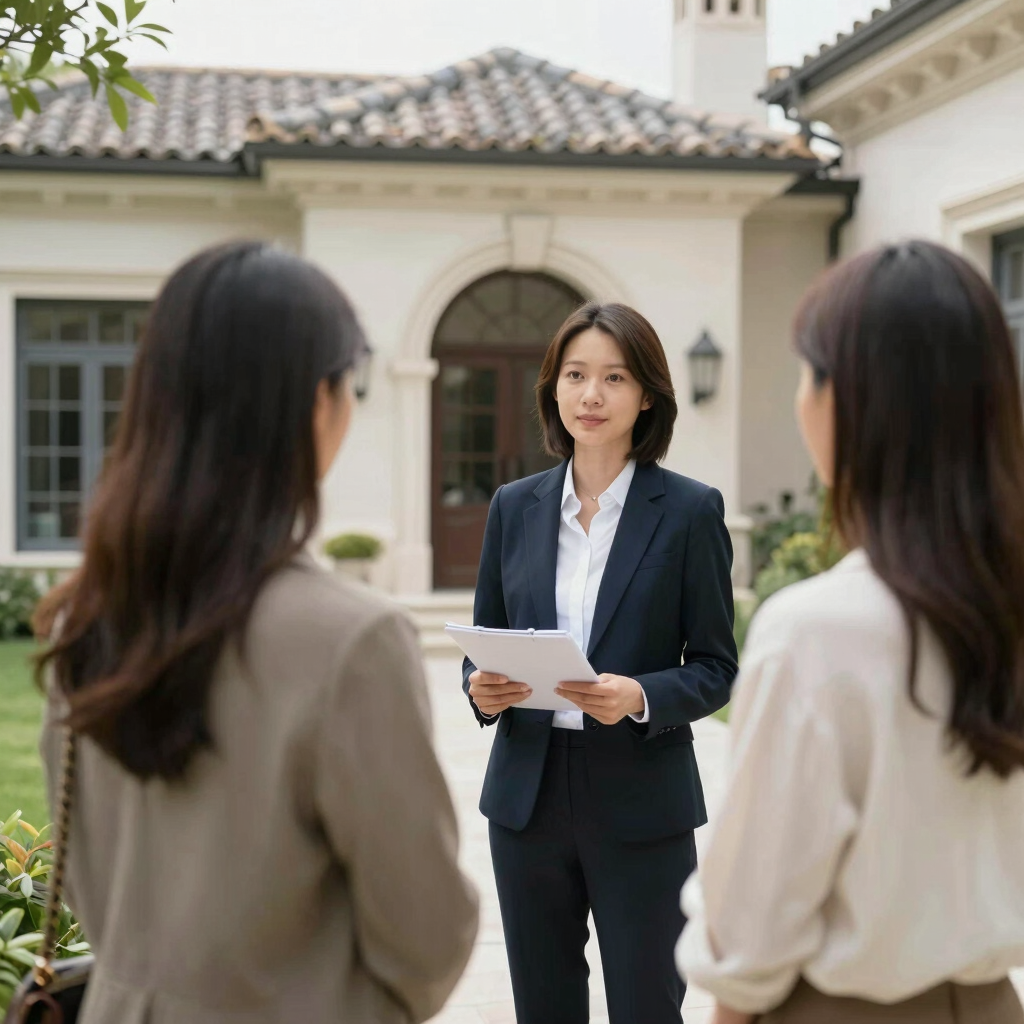 Construction workers repairing a damaged building exterior under clear skies.