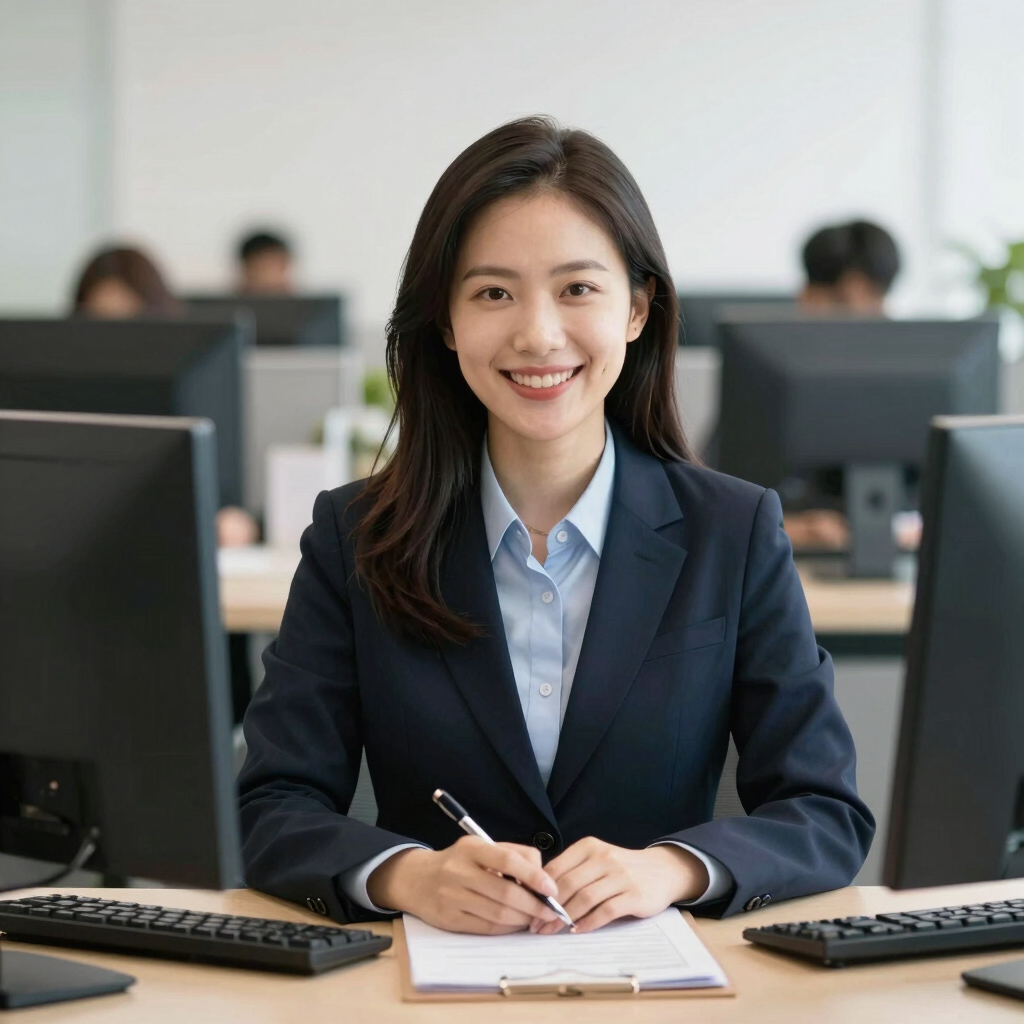 A friendly loan officer discussing options with a smiling client in a cozy office setting.