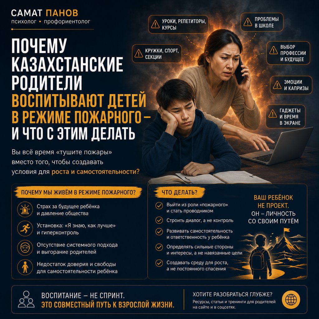 казахстанские родители стратегическое родительство исследование — Самат Панов