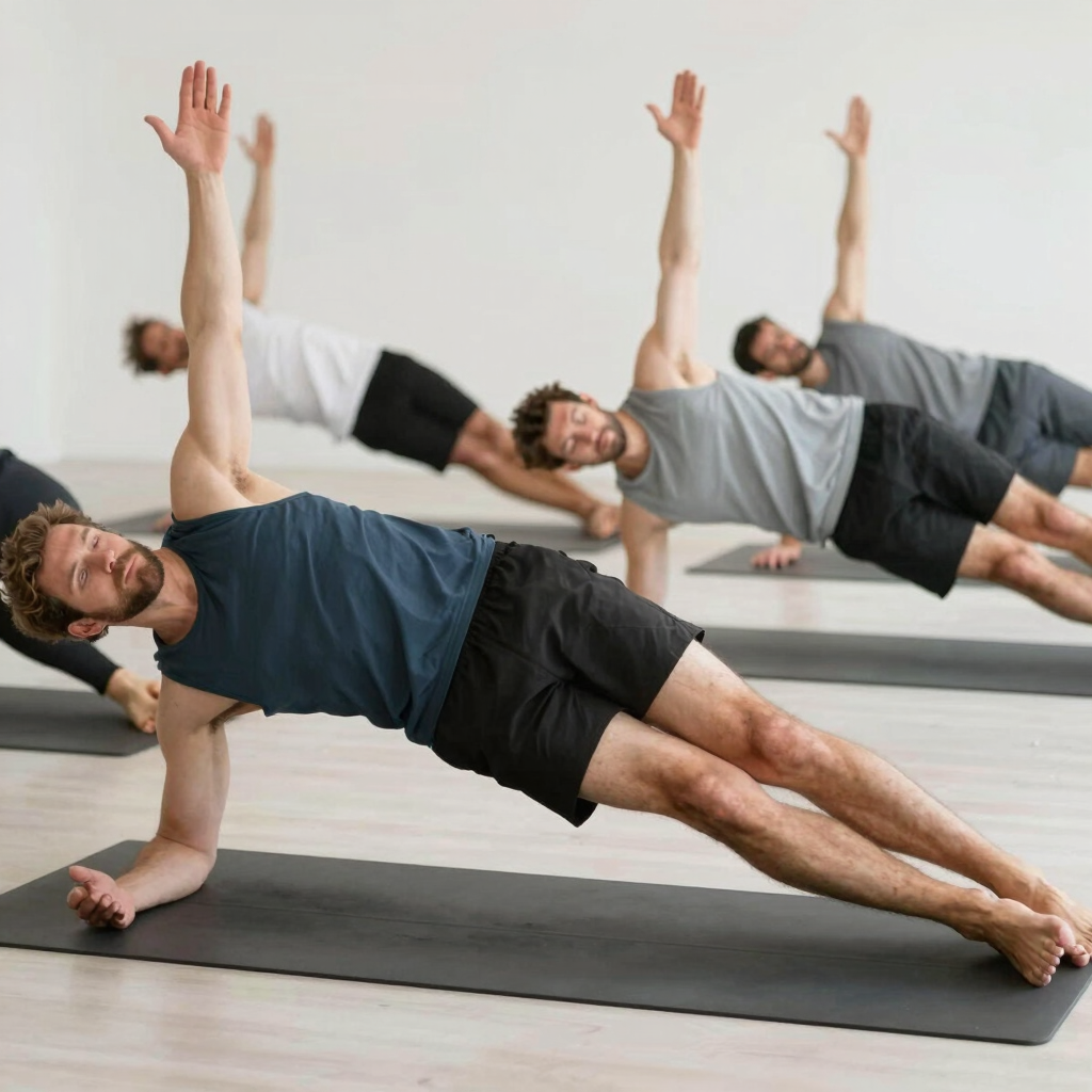 Three women doing bridge pose yoga