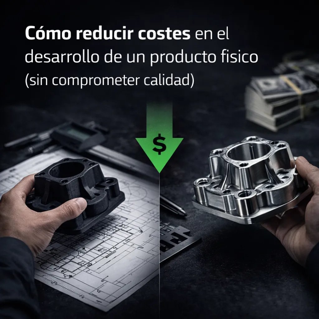 prototipo impreso en 3d y producto final