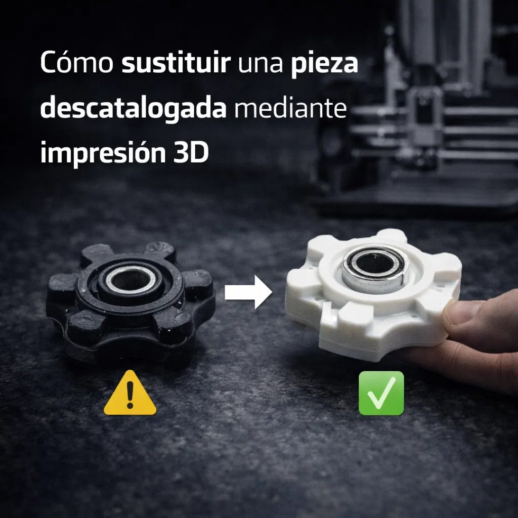 pieza hecha con impresión 3d