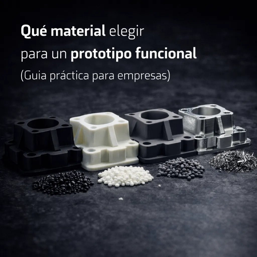 4 piezas de distintos materiales