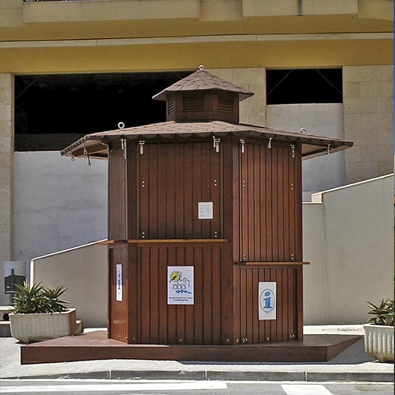 alquiler caseta para punto de información