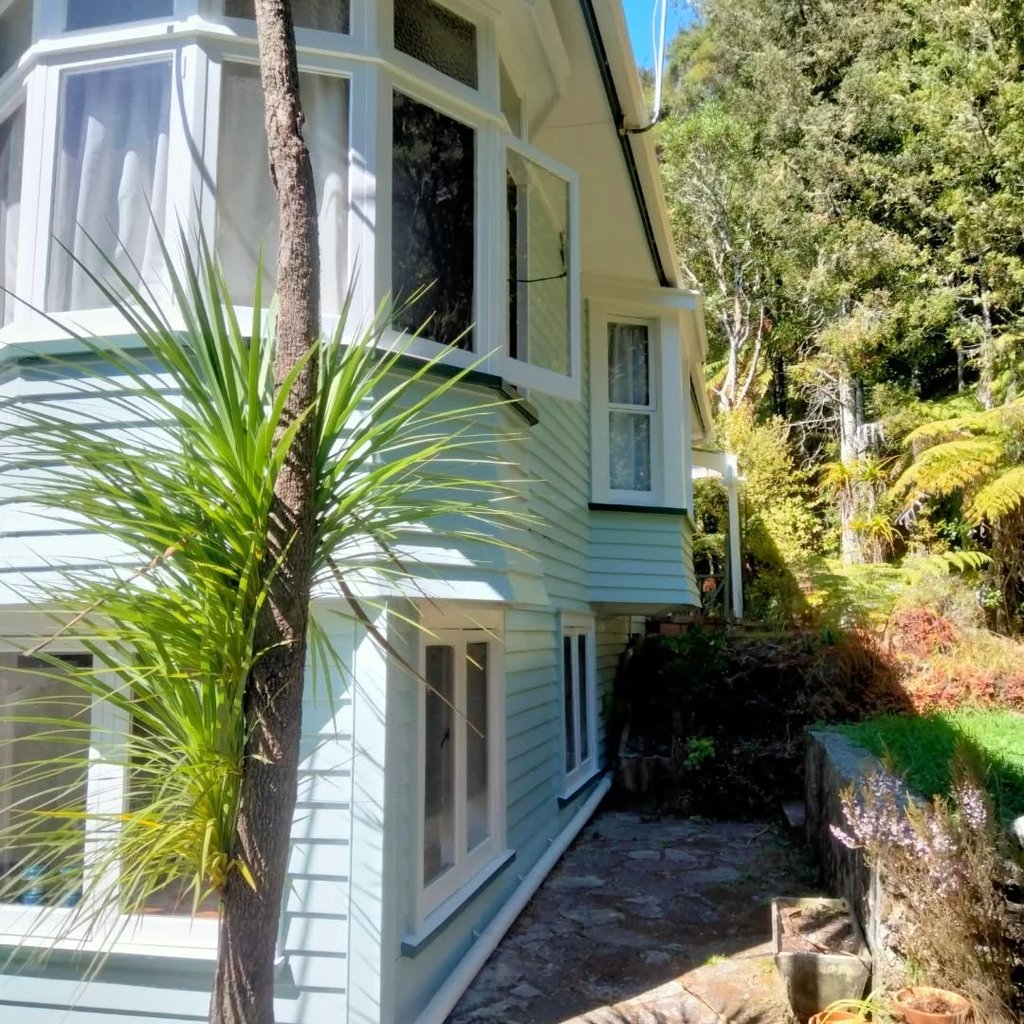 After exterior Titirangi bungalow