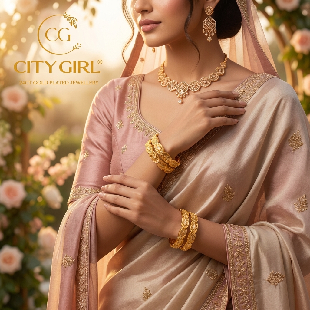 goldcoveringbangles.com - City Girl Jewellery - Bridal Kangans for Women - 18K Gold Plated Bangles