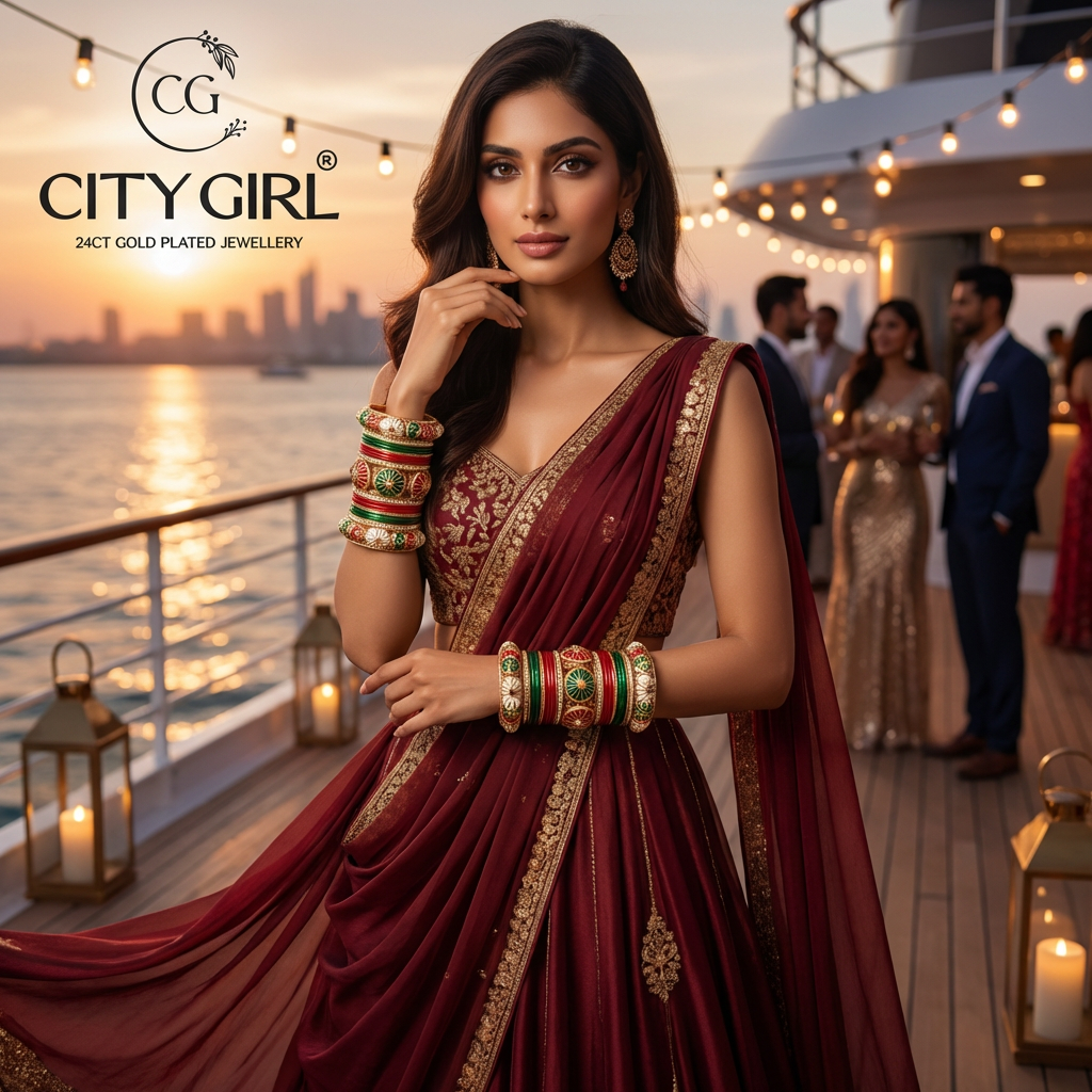 gold covering bangles - City Girl Jewellery -  Bangles Bridal Wear for Women  - Affordable Luxury