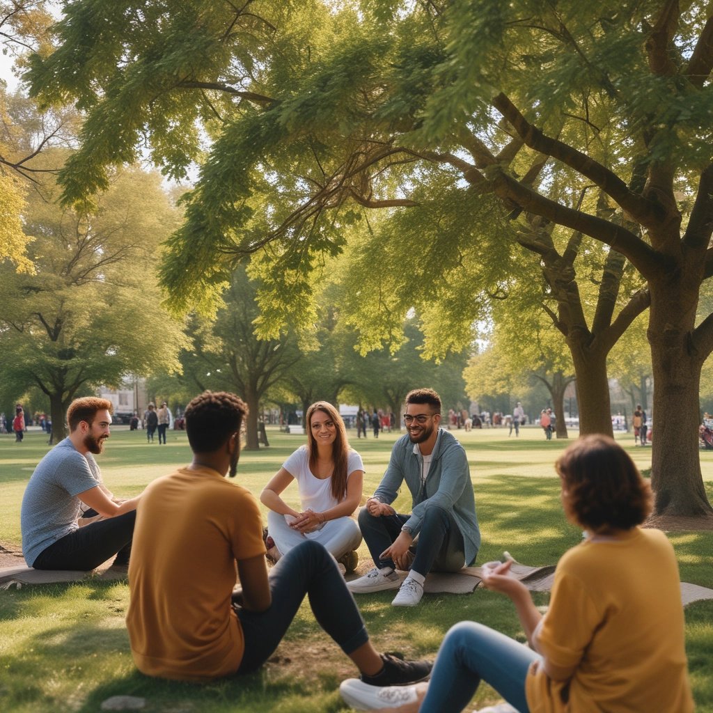 A lively online discussion thread with students exchanging comments.