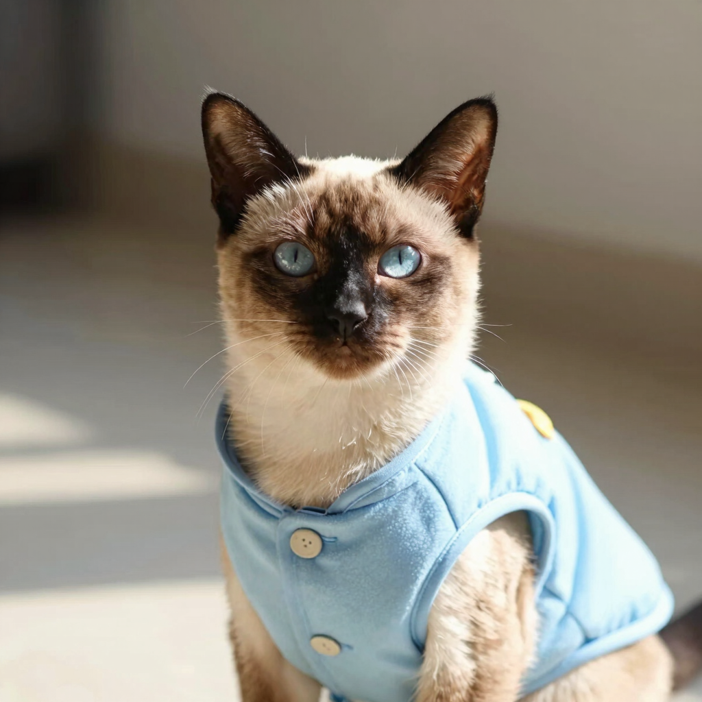 Sueter elegante gato siamés