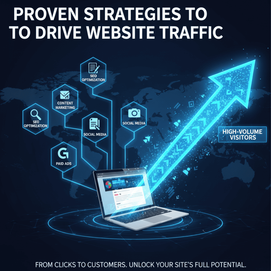 drive website traffic by Digitech marketing solution