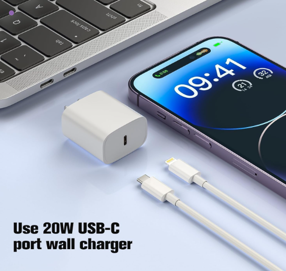 iPhone Charger Cable, MFi Certified Lightning Cable, Fast Charging iPhone Cable, Durable iPhone Char