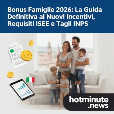 Guida definitiva Bonus Famiglie 2026 con requisiti ISEE e incentivi INPS - HotMinute.news