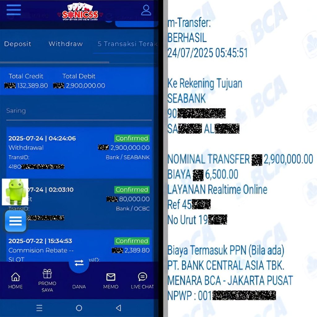 Test SONIC55 bukti pembayaran & pelunasan menang besar slot online